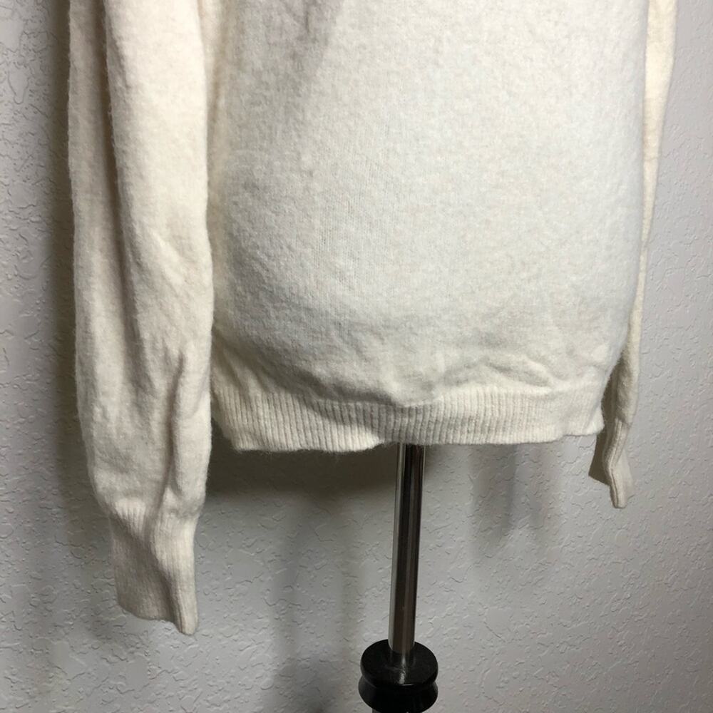 Raga Cream Wrap Open Back Mock Turtleneck Sweater… - image 3